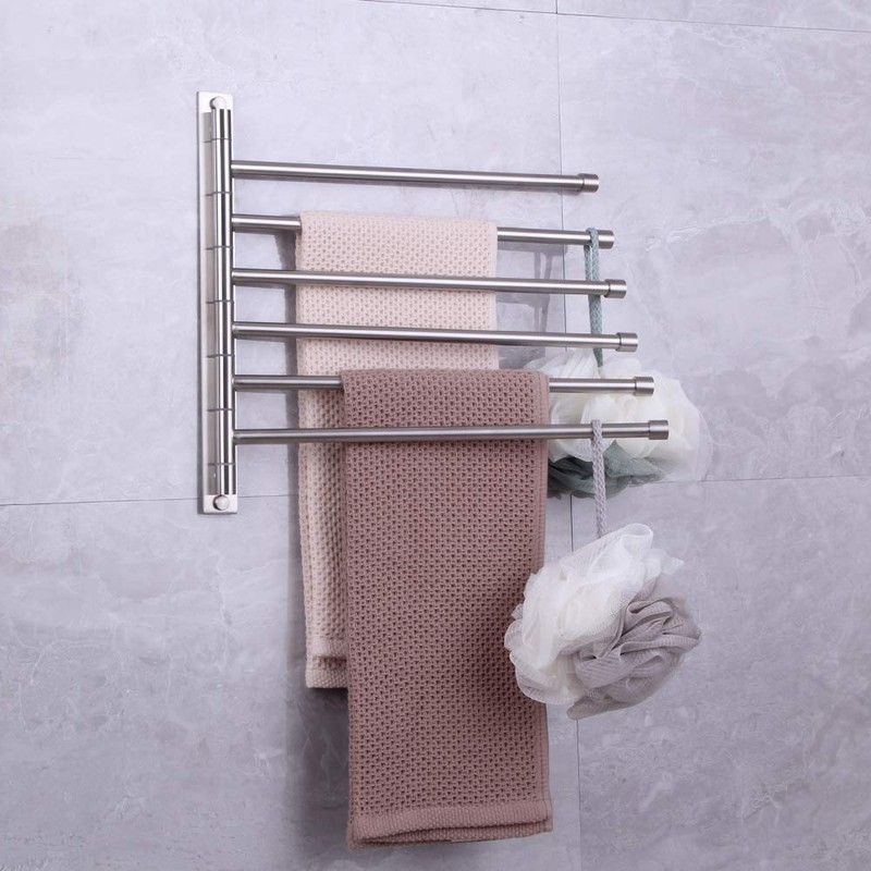kimzcn Towel Holder Swing Out Towel Bar Stainless Steel Bathroom