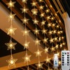 Fairy Christmas Lights LED Star String Lights with Remote for