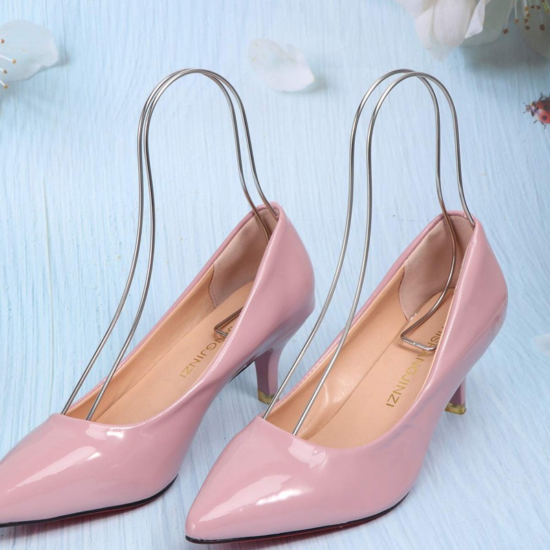 Holibanna 2PCS Metal Sandal Shoes Display Stainless Supports Shaper Forms
