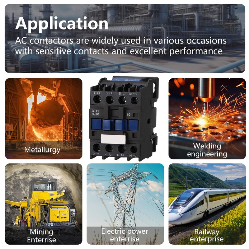 Wengart AC contactor CJX2-0910, AC24V 4NO improve your industrial performance