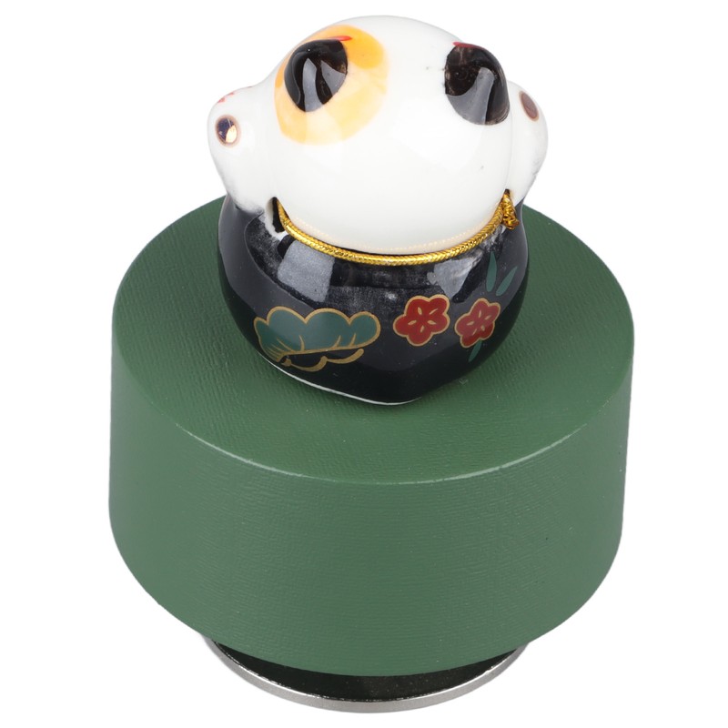Music Box Round Shape Fortune Cat Style Pleasing Melody Exquisite