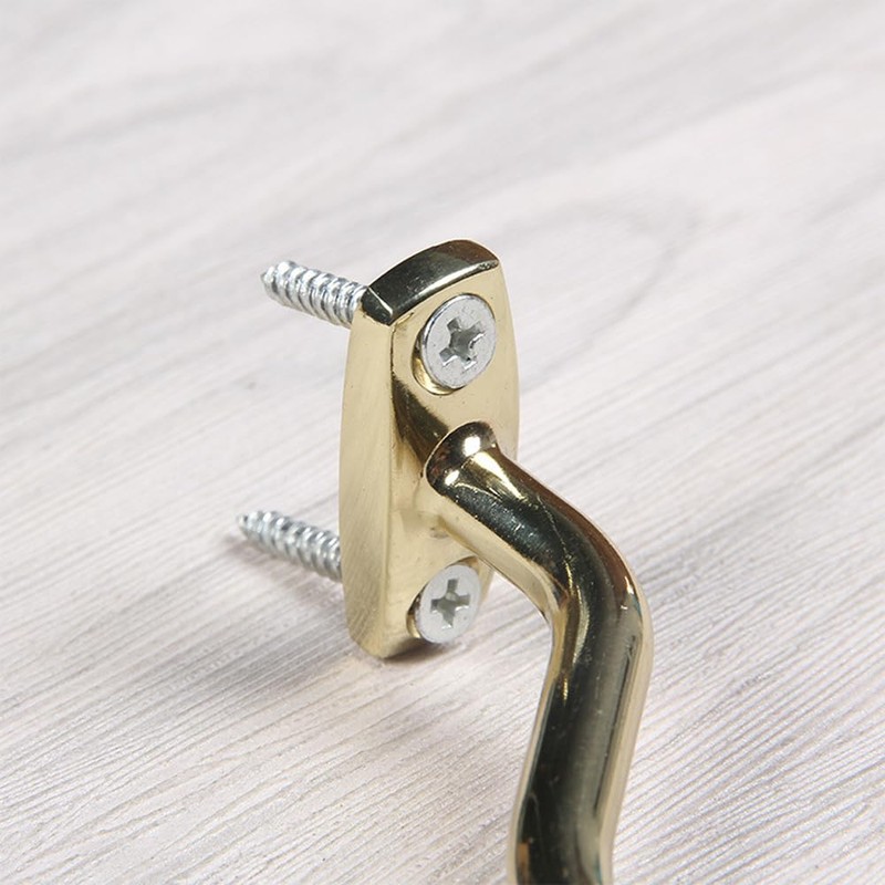 POFET 2pcs Snooker Hook Gold Snooker Billiard Table Cue Brass