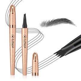 Eyebrow Pen - Eyebrow Pencils for Women, Long Lasting Waterproof Brow Pencil With Micro-Fork Tip Applicator and Stays on All Day (Gray)