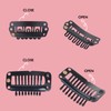 WENNALIFE 2 Black Clips for Extensions Hair Extensions U Shape