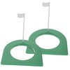 Totority 2pcs Practice Putting Cup Random Flag Lightweight Golf Training