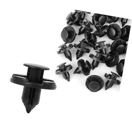 TUCKBOLD 30 Pcs 8mm Hole Retainer Clips- Plastic Drive Rivets Mud Flaps Bumper Fender Push Clips for Nissan Automotive Parts
