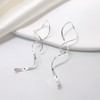 Spiral threader earrings,Earrings for Women 925 sterling silver earrings,Handmade Drop