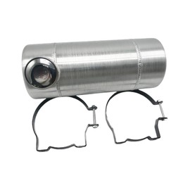 JSD AUTO PARTS Fuel Tank 1 5/8 Gallon 6x15" 1/4 NPT Outlet End Fill Spun Aluminum Gas Tank -for dune buggy, mini bike,go kart, Log splitter