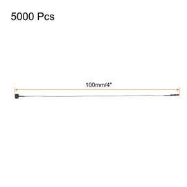 MECCANIXITY 5000pcs Plastic Tag Ties Fastener 4 Inch Security Loop Tie Round Hang Tags Snap Lock for Clothing Price Tag Shoes Snap Lock Luggage Label, Black