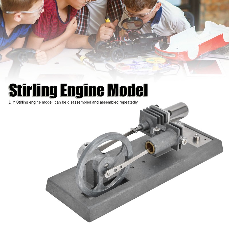 DIY Stirling Engine Motor Model Assembly Set Zinc Alloy Physical