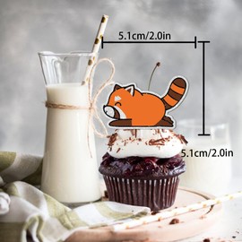 S-Cp-1119Ice Cream Fruit Dessert Cupcake Topper Colorful Glitter Happy Birthday Sensory Pop Game Theme Decor Supplies Baby Shower Boys Girls Birthday Party Decorations