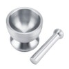 Stainless Steel Mortar Pestle Beans Garlic Spices Foodstuffs Grinder Kitchen