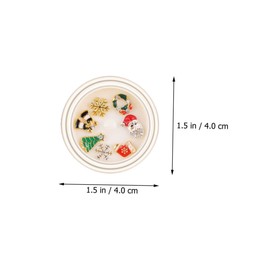 Mikinona Christmas Nail Art Patches DIY Manicure Decors for Unique Fingernail Designs Easy Application Fun Family Activity Includes of Holiday-Themed Nail Stickers