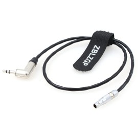 ZBLZGP 3.5mm TRS Jack to 00B 4 Pin Male Tentacle Sync Timecode Cable for RED Epic/Gemini Camera (Straight 4 Pin)