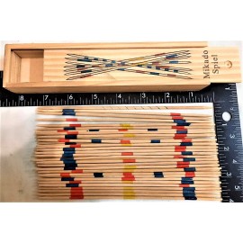 PICK UP STICKS WITH WOODEN BOX 4 SETS PICKUP STICKS MIKADO SPIEL GAME FREE SHIP
