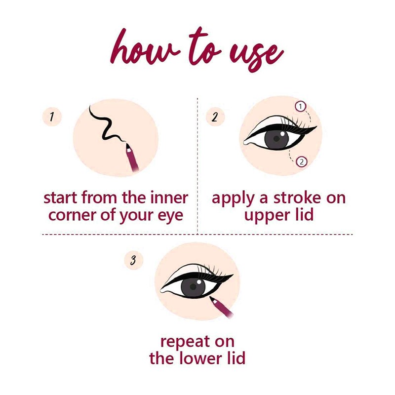 PERPAA ® Waterproof Intense Black Kajal