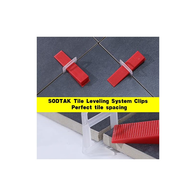Tile Leveling System 1/16" Spacers Tile Leveler Clips DIY Tile