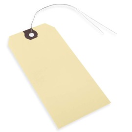 INNOVART Double Wired Shipping Tags, 2 3/4" x 1 3/8", Manila, Case of 1000