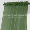 Elegant Comfort 2-Piece SHEER PANEL with 2inch ROD POCKET -