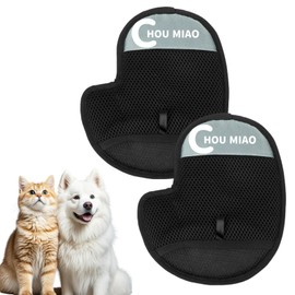 Cufquckl 2 Pcs Pet Hair Removal Glove,Electrostatic Glove Pet Hair Remover Utensil,Reusable Dog and Cat Hair Gloves, Suitable for Sheets, Sofas, Clothes, Carpets and Car Seats（Glove Right Hand）