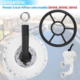 Deecaray 272422 Valve Top Assembly & 272409 Diverter Seal & 272400 1-13/16-Inch OD Compression Spring Compatible with High Flow Pool and Spa 2-Inch Valves