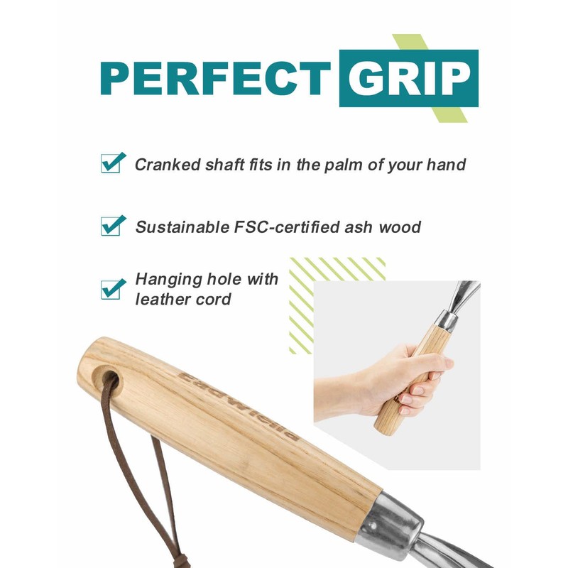 Small Hand Rake Garden Tool Hand Leaf Rake 9-Teeth Rake