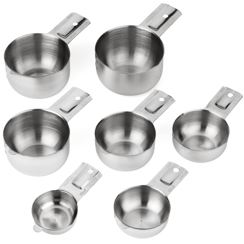 Hudson Essentials Stainless Steel Measuring Cups Set - Stackable Set