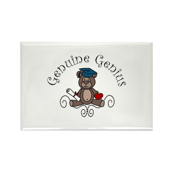 CafePress Genuine Genius Magnets Rectangle Magnet (100 pack)
