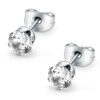 HSP Round Stud Earrings, Surgical Stainless Steel, Hypoallergenic, Simple, Cubic