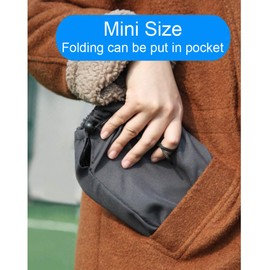 Qesonoo Mini Portable Folding Stool, Camping Fishing Stool for Adults Fishing Hiking Gardening and Beach with Carry Bag, Hold Up to 450lbs(Camouflage)