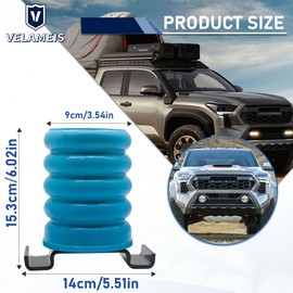 V VELAMEIS SSR-610-40 Rear Air Helper Springs kit/Rear Air Suspension Helper Springs System Left/Right for Toyota Tundra/Titan/Frontier Blue