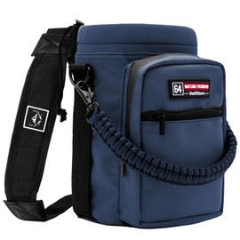 NATURE PIONEOR Insulated Water Bottle Holder with Shoulder Strap for 64oz Sports Water Jugs Bottles, Carrier/Pouch Sleeve for Outdoor Camping, Hiking,Gym