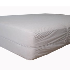 Zippered Twin XL Mattress Protector for College Extra Long Twin Bed Fits 9-12 in Deep Pocket Waterproof 6 Sided Complete Mattress Encasement Cover