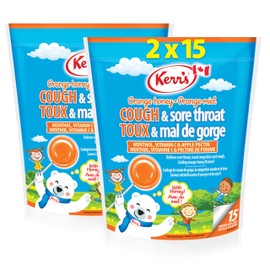 Kerr's Orange COUGH & Sore Throat Kids Lozenges 2x15 count