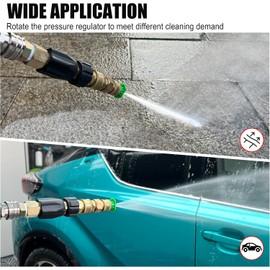 JOEJET Adjustable Pressure Washer Regulator, M22 Connector, 4000 PSI | Quick Twist Operation, Compact and Portable, Suitable for Cleaning Cars and Windows