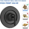 Replacement for Moen T2901BL Gibson Posi-Temp Valve Trim Kit, Matte