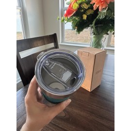 Princess House Teal Stainless Steel Insulated 18oz Tumbler #5796 New in box.