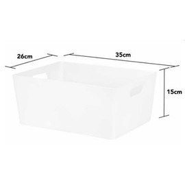 Studio Storage Baskets WHITE Sized Wham 5.02 (10 Pack), Shelf Storage, Wardrobe Storage, Display Boxes.
