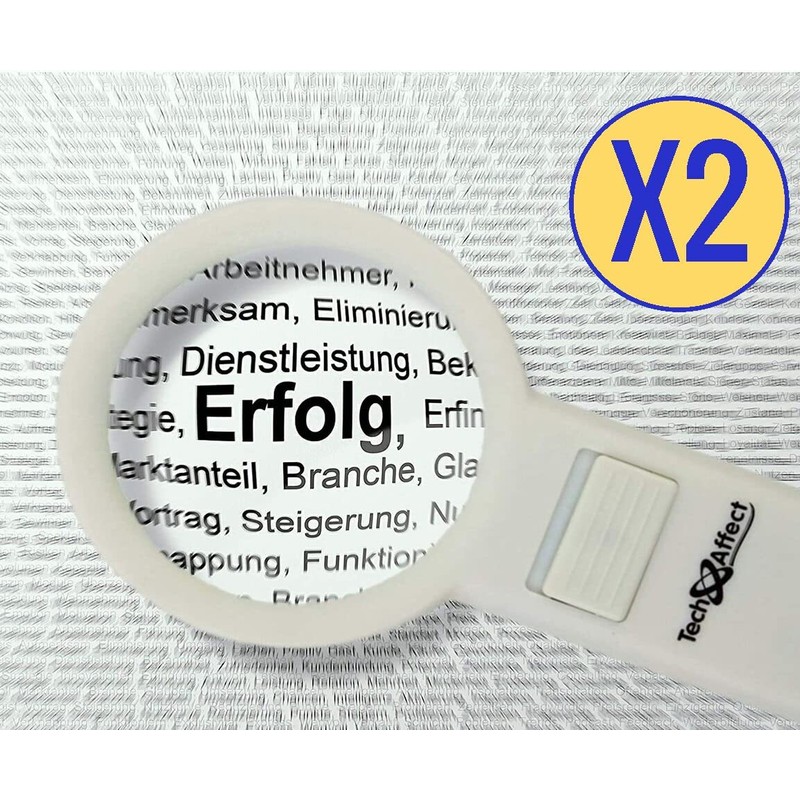 Hand Held Magnifying Glasses with Light - Strong Magnifier with