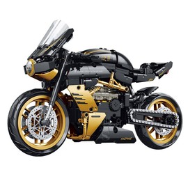 Moizoe 1:8 Motorcycle Building Toys for Adults, STEM Toy Collectible for 14 15 16+ Years Old Boys, Motorcycle Display Model Birthday Gifts(506PCS)