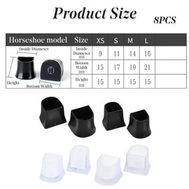 8 Pairs High Heel Protectors Heel Caps Shoes Replacement Tips Pin Non-Slip Anti-Noise Stiletto Heel Stoppers Covers Silent for Repairing Shoes Grass Wedding Gravel Wetlands Outdoor Events