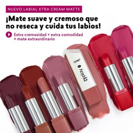 CyPlay – Labial Xtra Cream Matte | Barra Mate 100% | Color Intenso Todo el Día | Textura Cremosa y Suave | Hidratante con Ingredientes Naturales (Cocoa)