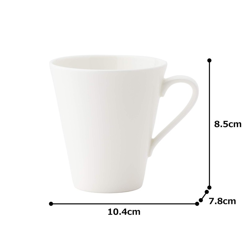 Narumi 50131-2932 Cup and Saucer, Pro Style, White, 7.1 fl