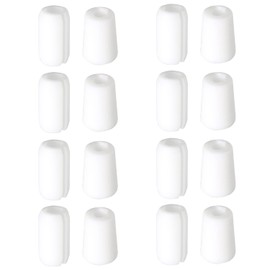 DGBRSM 24 Sets Kitchen Sink Rack Protector With Bumpers, Replacement Feet for Sink Grid, Table Covers, Socks Plugs, Furniture Leveling Legs, White