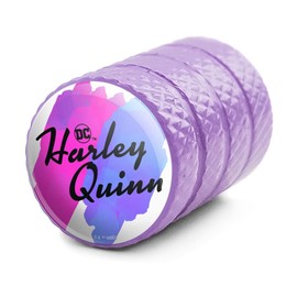 Harley Quinn Animated Series Logo Valve Stem Caps for Tire Rim Wheel Aluminum - Purple