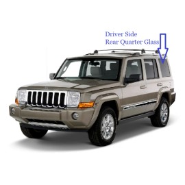Aftermarket Products Fits  Jeep Commander 2006-2010 4 Dr SUV Driver Left Rear Quarter Glass