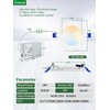 zouzai 24 Pack 4 Inch Ultra-Thin LED Recessed Ceiling Light