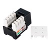 LINKOMM 50-Pack RJ45 Cat5e UTP Unshielded Keystone Jack with Punch