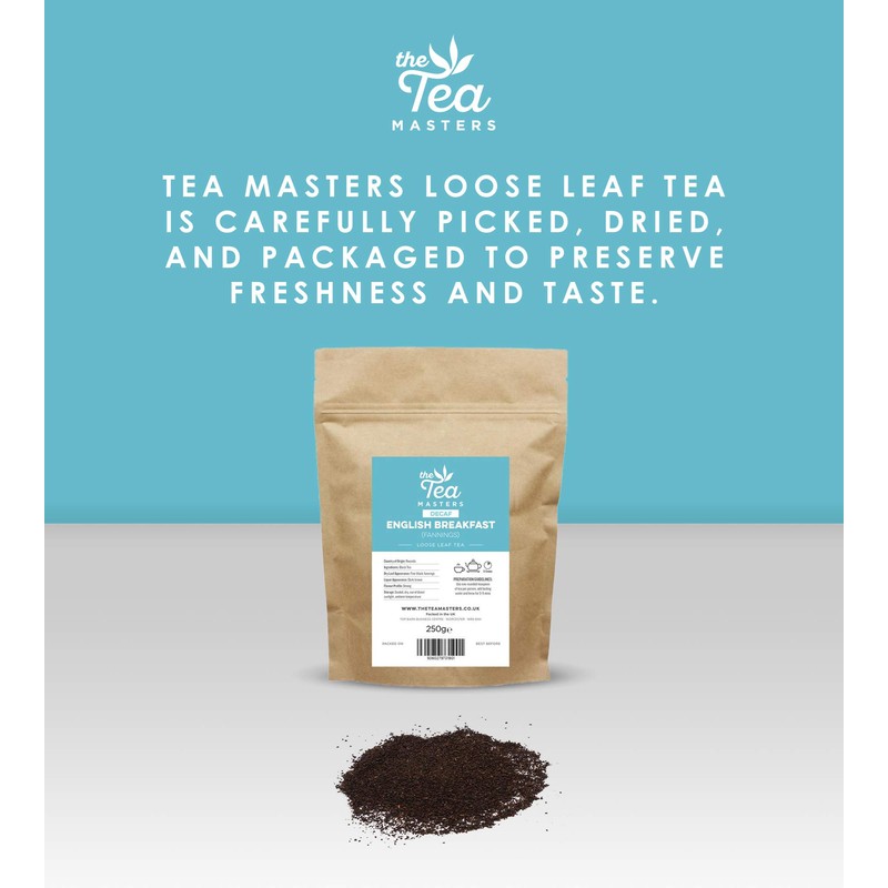 The Tea Masters Loose Leaf Tea - Decaf English Breakfast