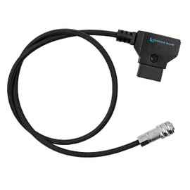 KONDOR BLUE 20" D-Tap/P-Tap to 2-Pin Weipu Style Braided Power Supply Cable | Compatible with Many DC Plug Battery Options Including BMPCC 4K/6K, The Sony NP Series, and MOZA Air 2 | Black